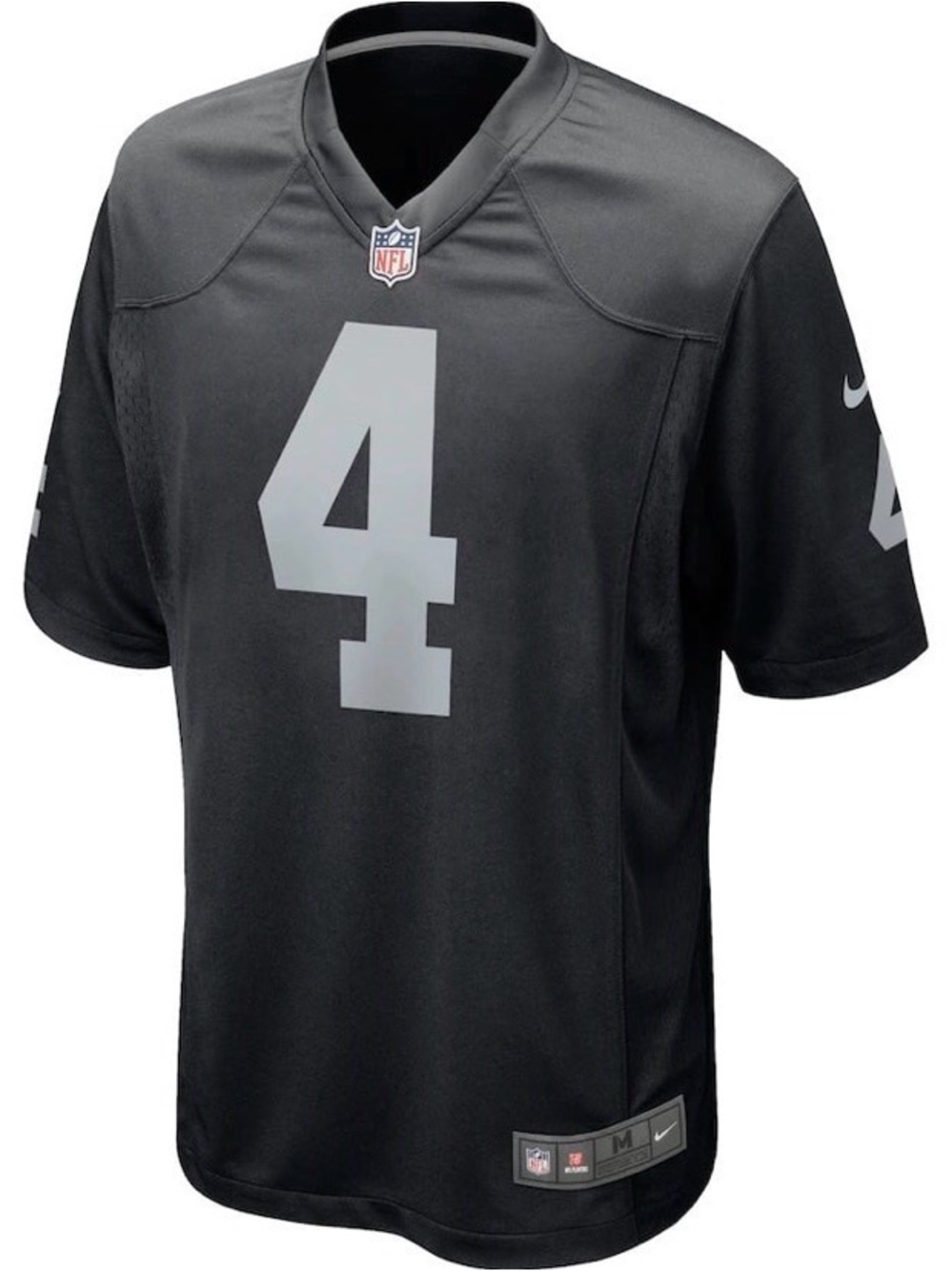 Raiders Derek Carr Nike Black Game Player Jersey